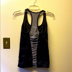 Black and grey color workout tank